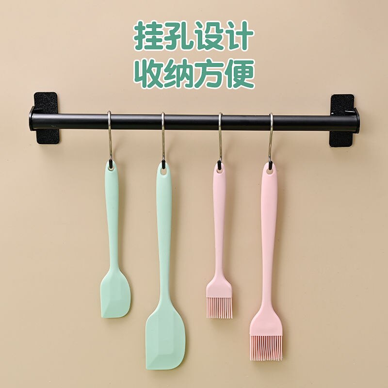 Silicone Cream Baking Scraper Non Stick Butter Spatula Cutter Chocolate Smoother Heat Resistant Kitchen Pastry Tools Scraper