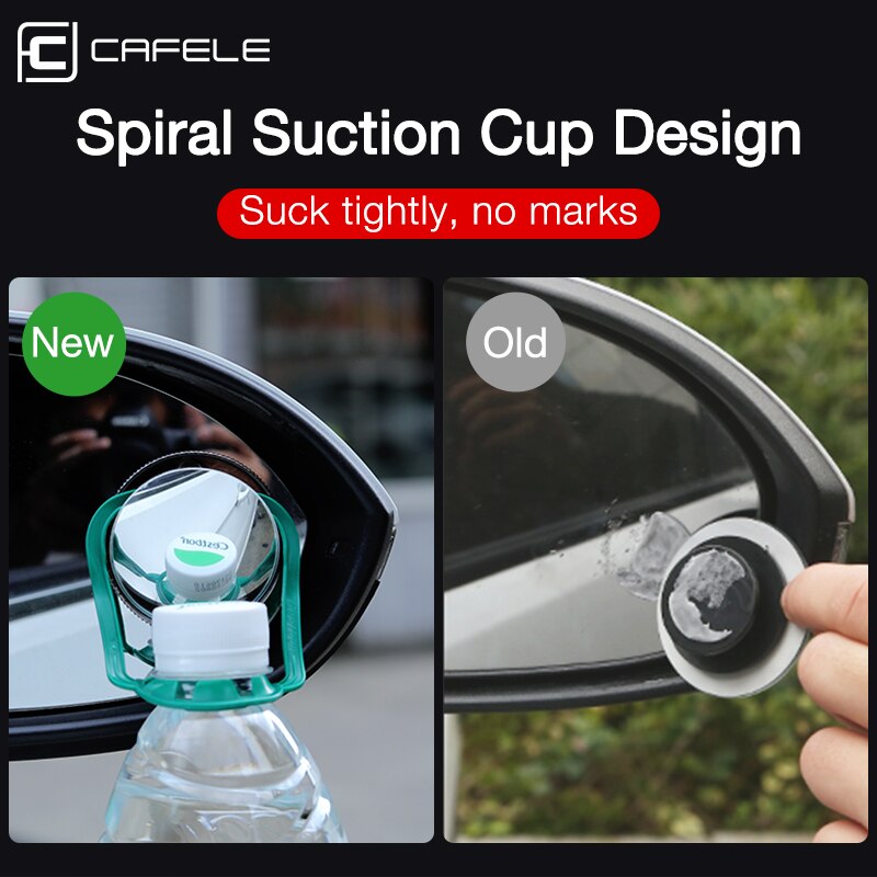 Cafele 2 stücke Auto Spiegel HD Rückspiegel 360-grad Weitwinkel Konvexen Spiegel Wasserdichte Auto blind Stelle Spiegel mit Sauger