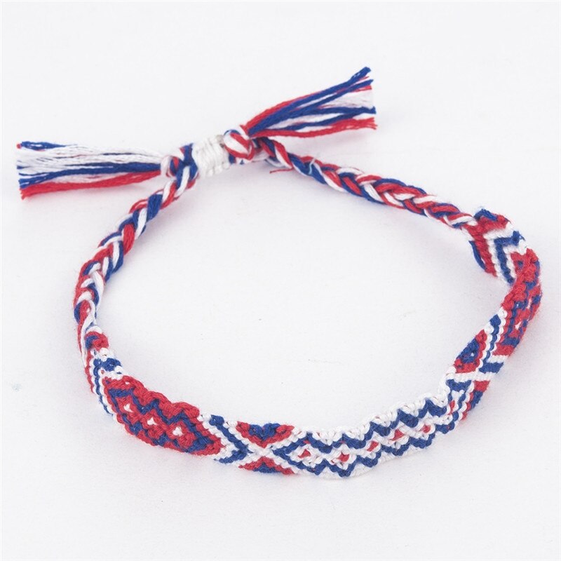 Novo étnico artesanal multicolorido corda tecido trançado pulseira de amizade bracciali ragazza pulseras com ojo turco: DB419