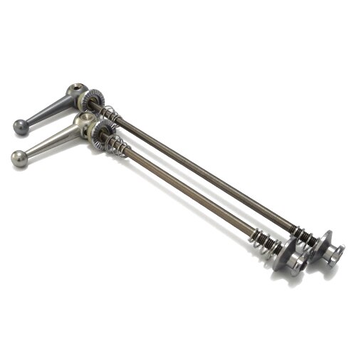Cykel hjulnav spyd quick release bolt qr mtb landevejscykel titanium cykel quick release for 100 bag 130/135mm hjul nav: 16 lysegrå