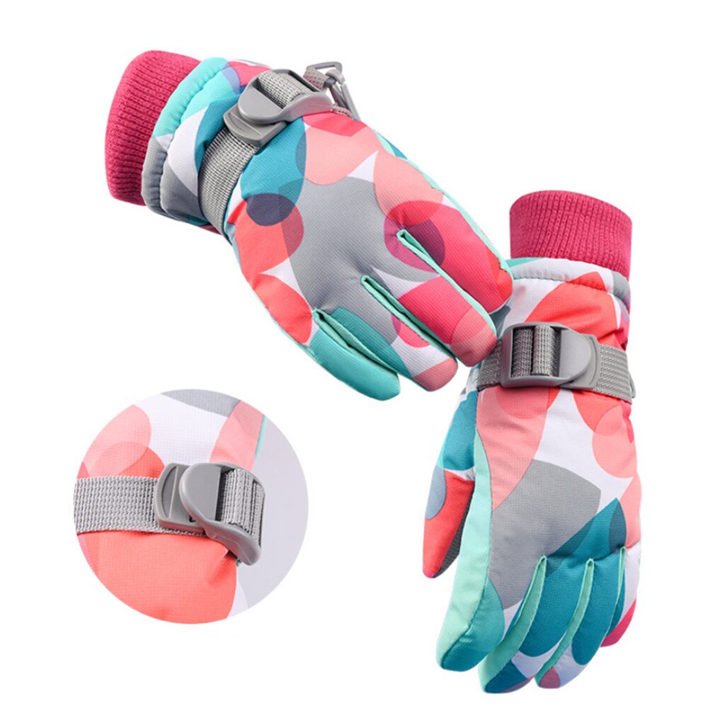 Professionele Kids Ski Handschoenen Winter Warme Snowboard Handschoenen Kinderen Motorrijden Waterdicht Sneeuw Handschoenen