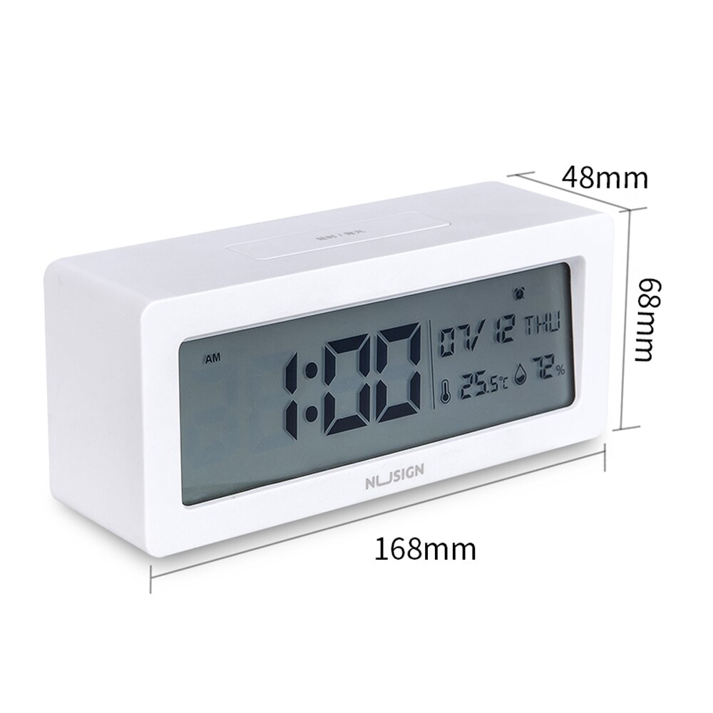 Deli newsey NS 881 electronic alarm clock student intelligent alarm clock multifunctional temperature and humidity meter