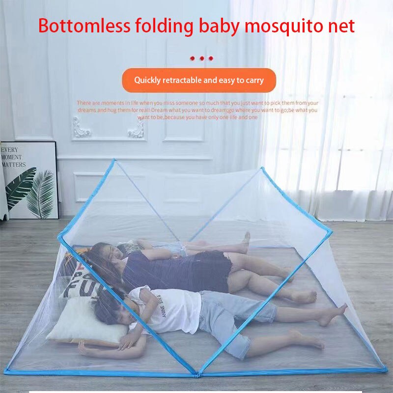 Moustiquaire pliable en 3 secondes, Double porte, Installation gratuite, tente de voyage pour adultes et enfants, Portable pour -né