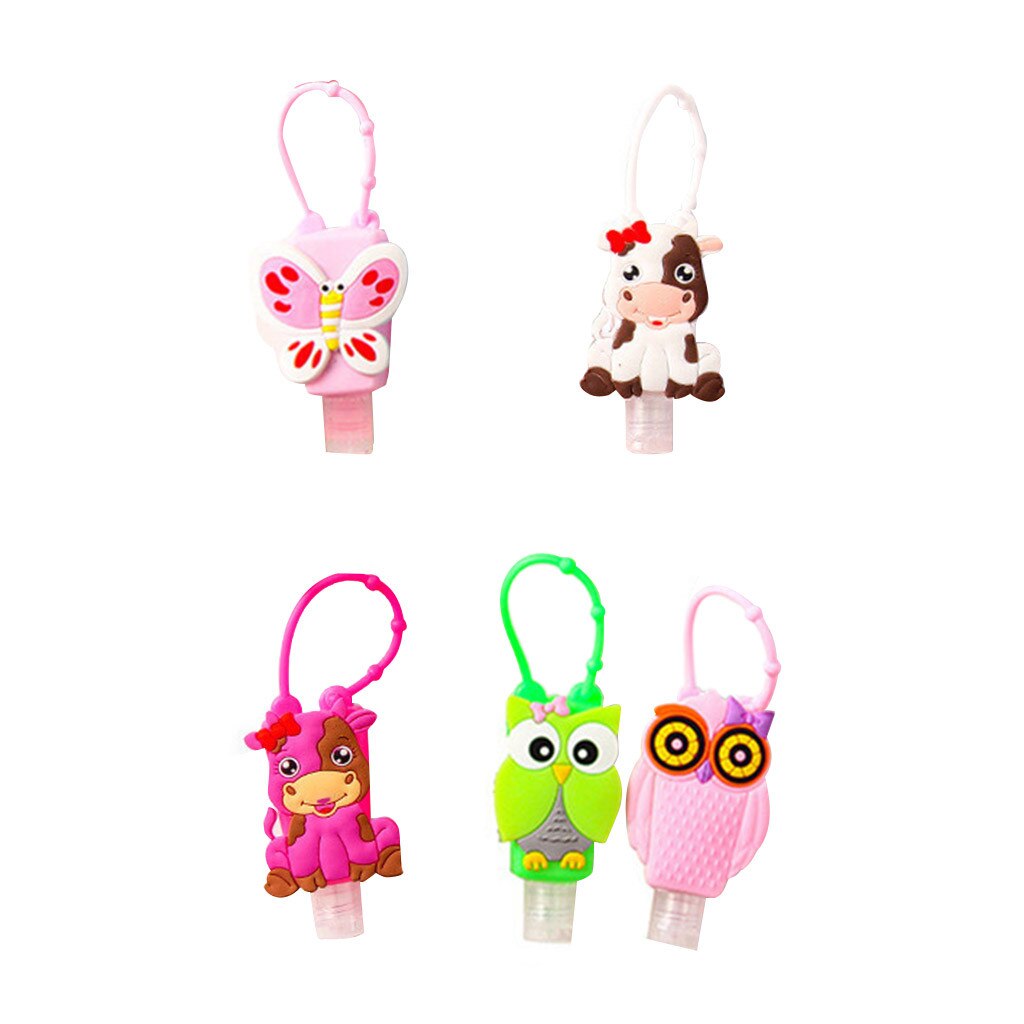 5pc mão desinfetante dispensador pulseira portátil dispensador de mão 30ml pulsera gel hidroalcoólico bonito padrão dos desenhos animados: K