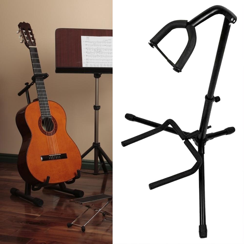 Guitarstativ klassisk delikat guitar gulvstativ holder bærbar bas display rack elektrisk guitar beslag