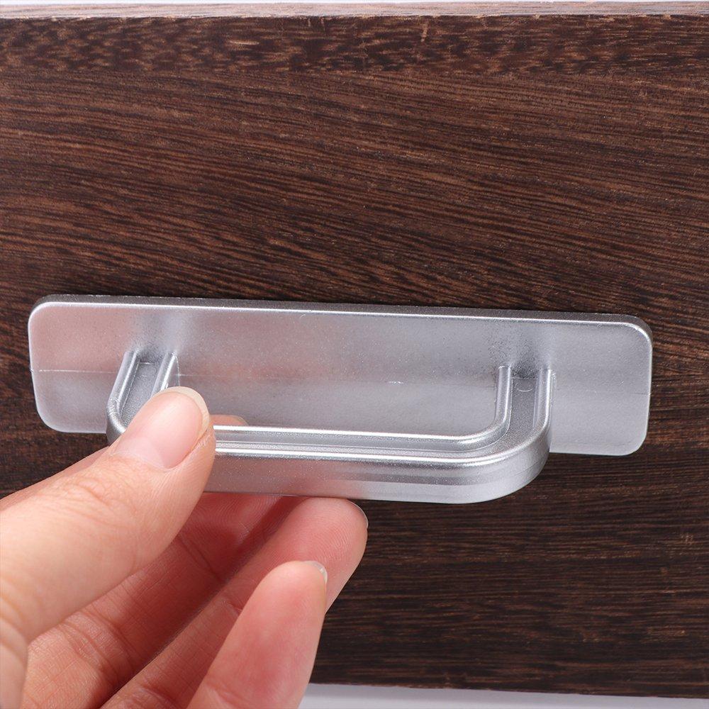 Knobs Door Handle No punching Surface Mounted Door Pull Self-adhesive Push-pull Cabinet Handle Drawer