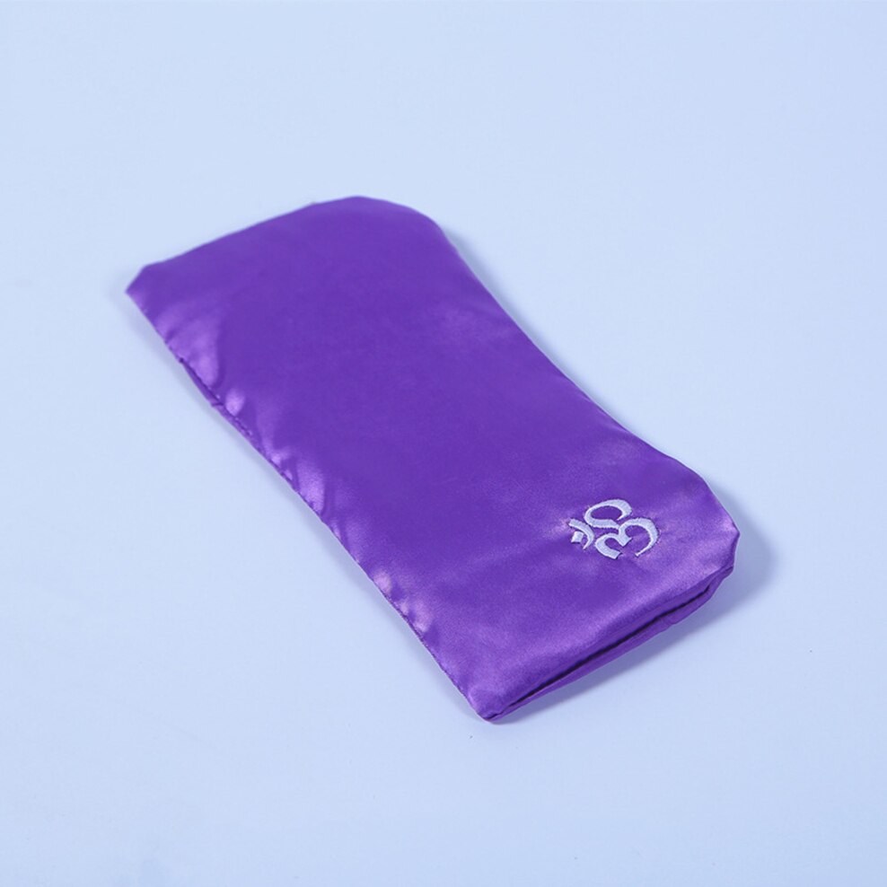 Yoga meditation Eye pillow Lavender Cassia Seed Eye Pillow Soothing sleep Eye pillow Health care Chinese medicine eye mask: Purple