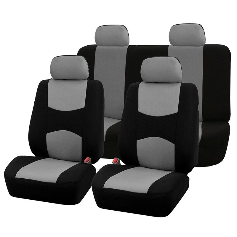 Funda de tela para asiento de coche, accesorios fundas de asientos de coche para citroen chevy elysee c2 c3 c4 picasso pallas c4l c5 ds5 xsara ds4, 9 Uds.: GRAY