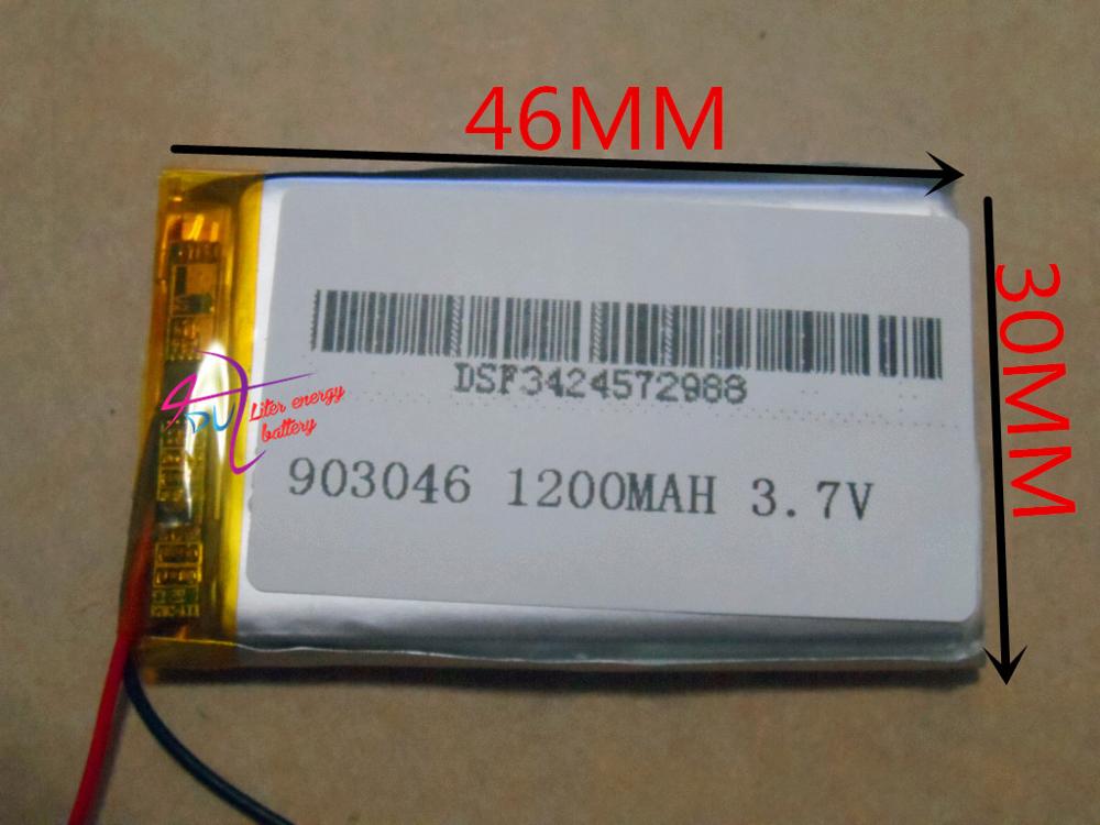 Supply lithium polymeer batterij 903046 3.7 V 1200 mM