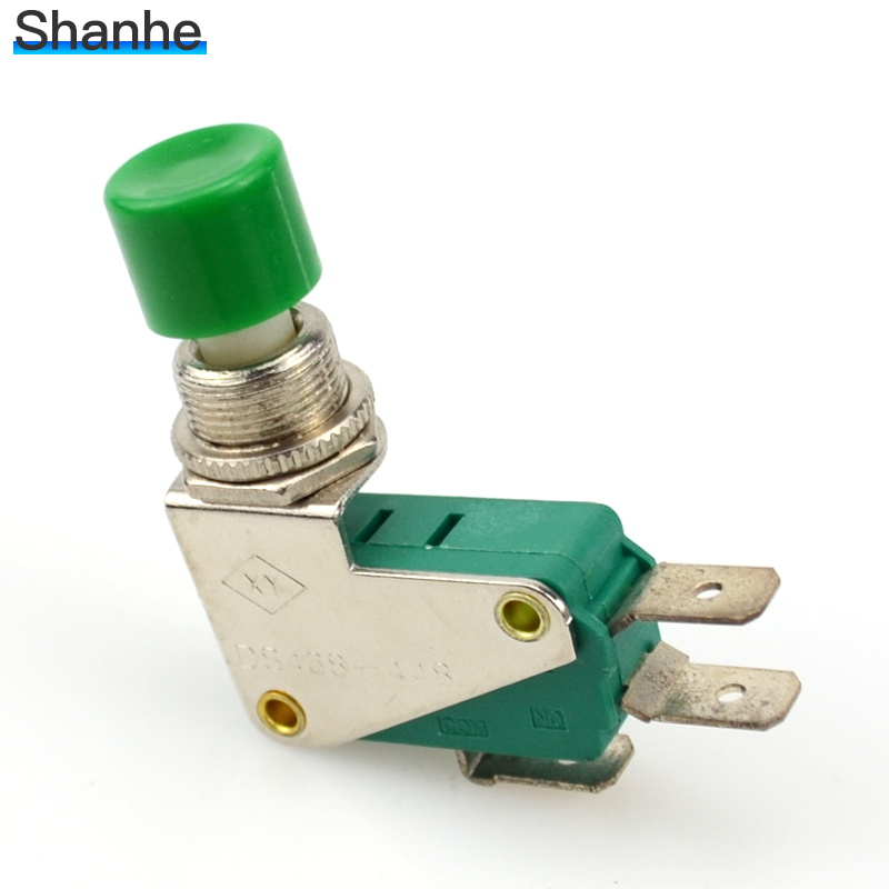 DS-438 Momentary Red /Green Push button Actuator Micro Limit Switch 12mm push button switch: Default Title