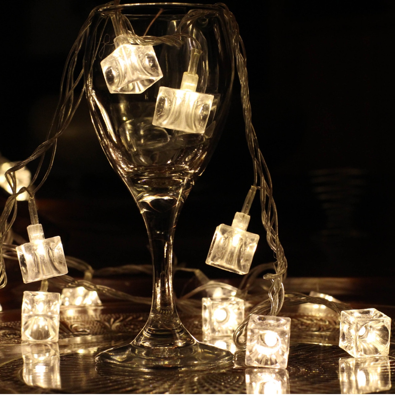 Partij Decoratie Ster Lamp Modeling Lamp Batterij Ice Cube String Light
