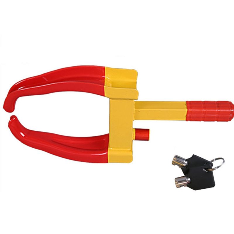 Car Truck Tire Lock Anti-Theft Lock Portable Heavy Duty Wheel Clamp Lock Tire Claw Trailer Auto Universal fitment Car Accessorie