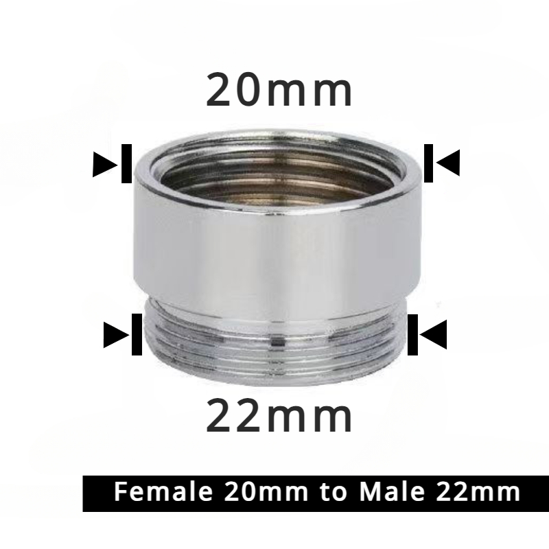 Stainless Steel Faucet Connector M22 To M20 M18 M1/2" Thread Joints Water Purifier Accessory Kitchen Water Tap Adapter Fittings: light green