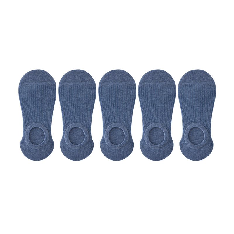 5 pares de zapatillas de calcetín para mujer, calcetines invisibles finos y transpirables de verano de colores sólidos, calcetines cortos invisibles de silicona antideslizantes: Verde militar