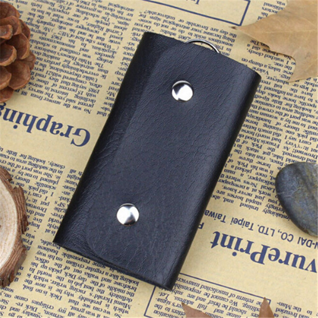 LKEEP Sleutels Houder Organizer Manager PU Lederen Gesp Sleutel Portemonnee Geval Zak Auto Sleutelhanger Voor Vrouwen Mannen Huishoudster Mode: Roze