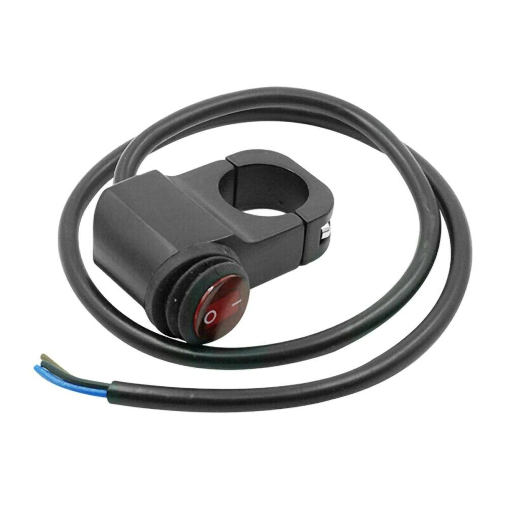 Universele Motorfiets Stuur Koplamp Schakelaar Op Off Knop Voor Motorbike DC12V/10A Zwart Op Off Schakelaar Voor Fog Spot lichten