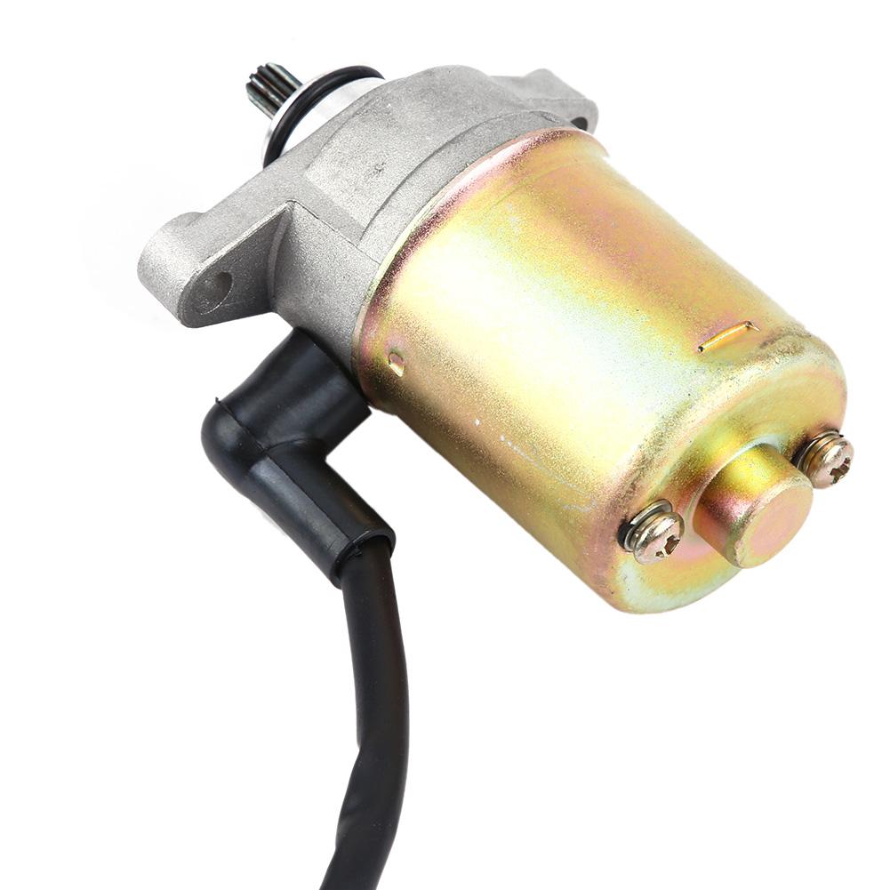 Motor Electric Starter Zinc-iron Alloy Motorcycle Starting Motor Electric Starter for GY6 50cc / 60cc Motor