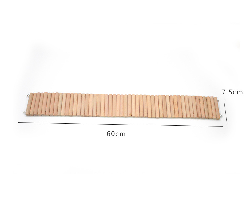 Suministros de paisajismo para hámster, juguetes de oso dorado, valla de pollo Rutin, partición, plataforma de segundo piso, suministros para escalar para mascotas pequeñas: Castaño