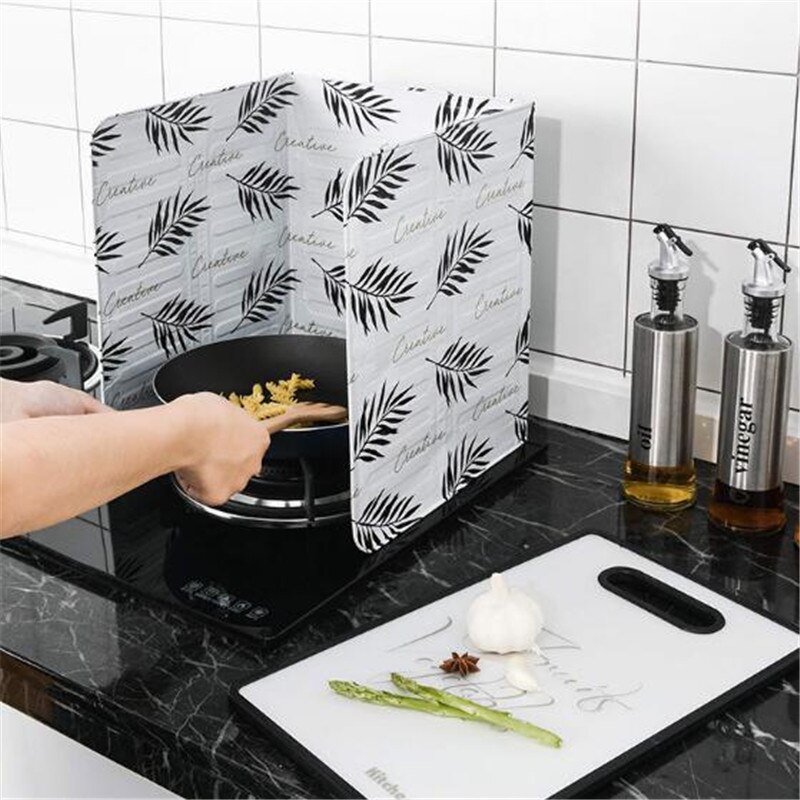 Oil Splatter Screens Aluminium 1 Piece Gas Stove Splash Proof Gadgets Kitchen Cooking Tools