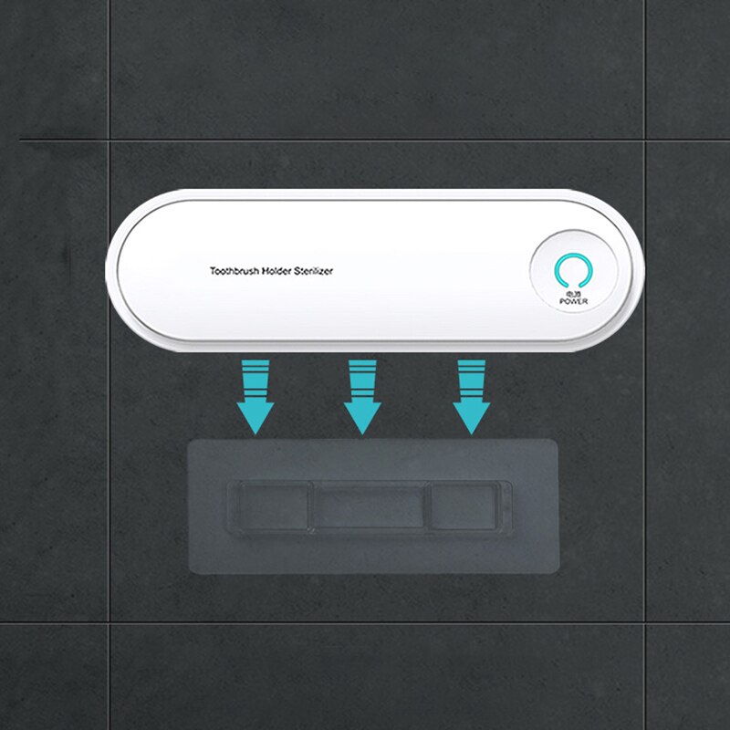Baispo Uv Tandenborstel Sterilisator Thuis Drogen Desinfectie Tandenborstelhouder Badkamer Accessoires Sets Wall Mount Sterilisator Plank