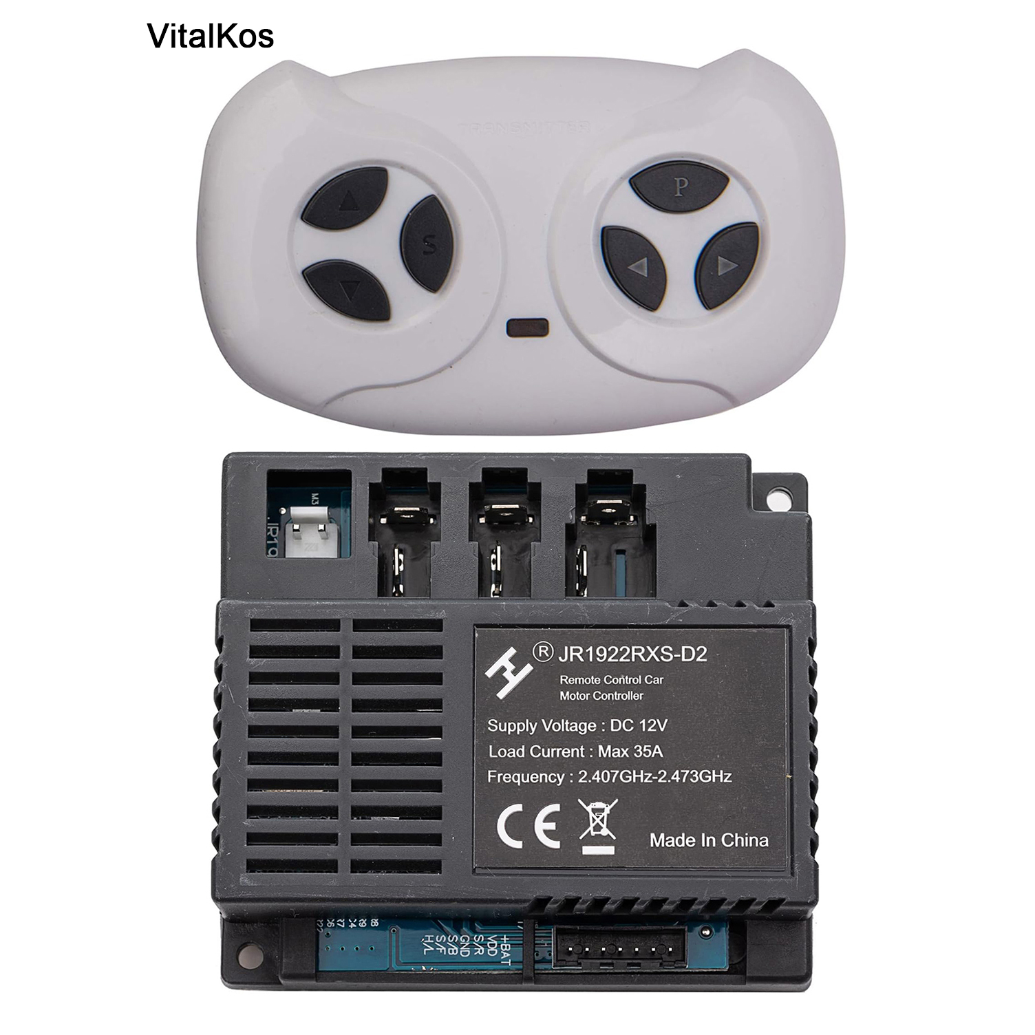 JR1630RX 12V / JR-RX-12V Remote Control and Receiver (Optional) Of Children's Electric Car Bluetooth Ride On Car Parts