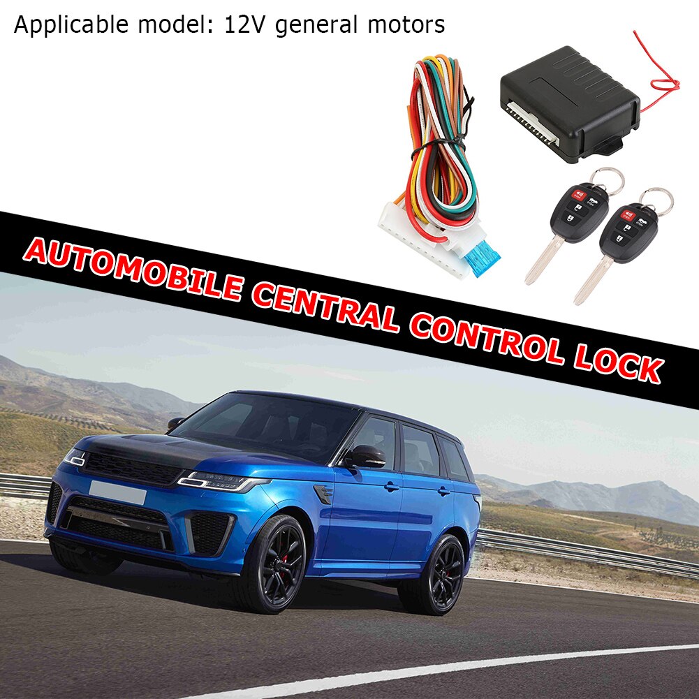 Universal Car Remote Central Door Lock Kit Auto Keyless Entry Alarm System 410/T401Elements Personal Car Part Ornaments
