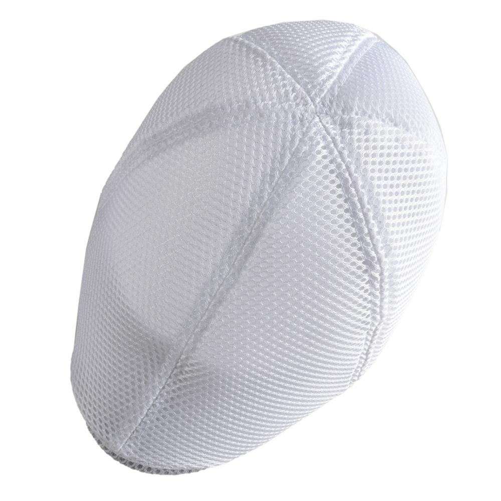 VOBOOM Summer White Net Flat Cap Men Women 6 Panel Newsboy Caps Lightweight Breathable Beret Hat Airy Driver Headgear 125