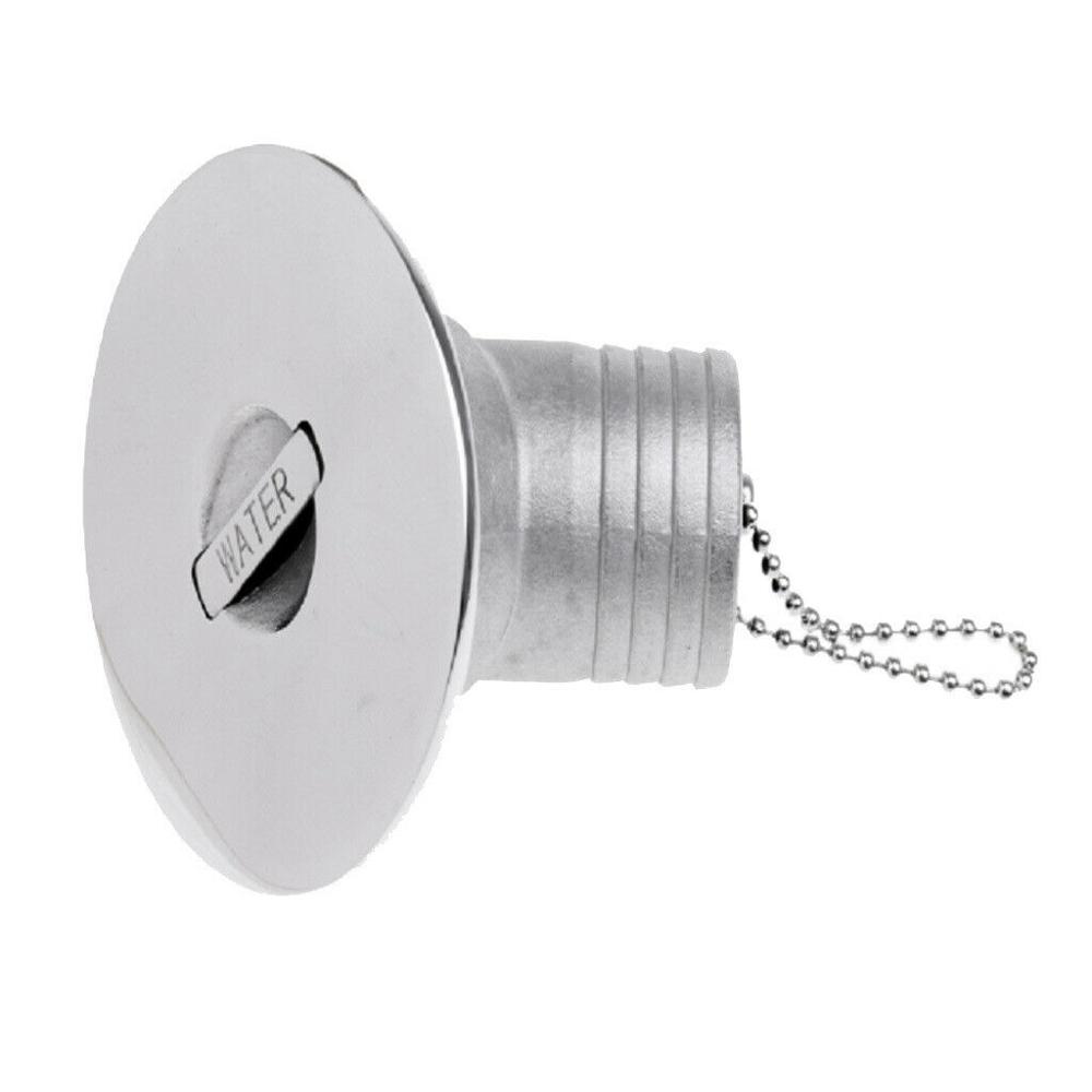 ISURE MARINE Grade Stainless Steel Hardware Boat Deck Water Filler 1-1/2" 45 Degree