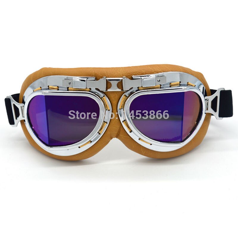 Evomosa Zilveren Lens Retro Motorbril Motocross Moto Cross Bril Country Flexibele Fietsen Sport Eye Helmen: MULTI