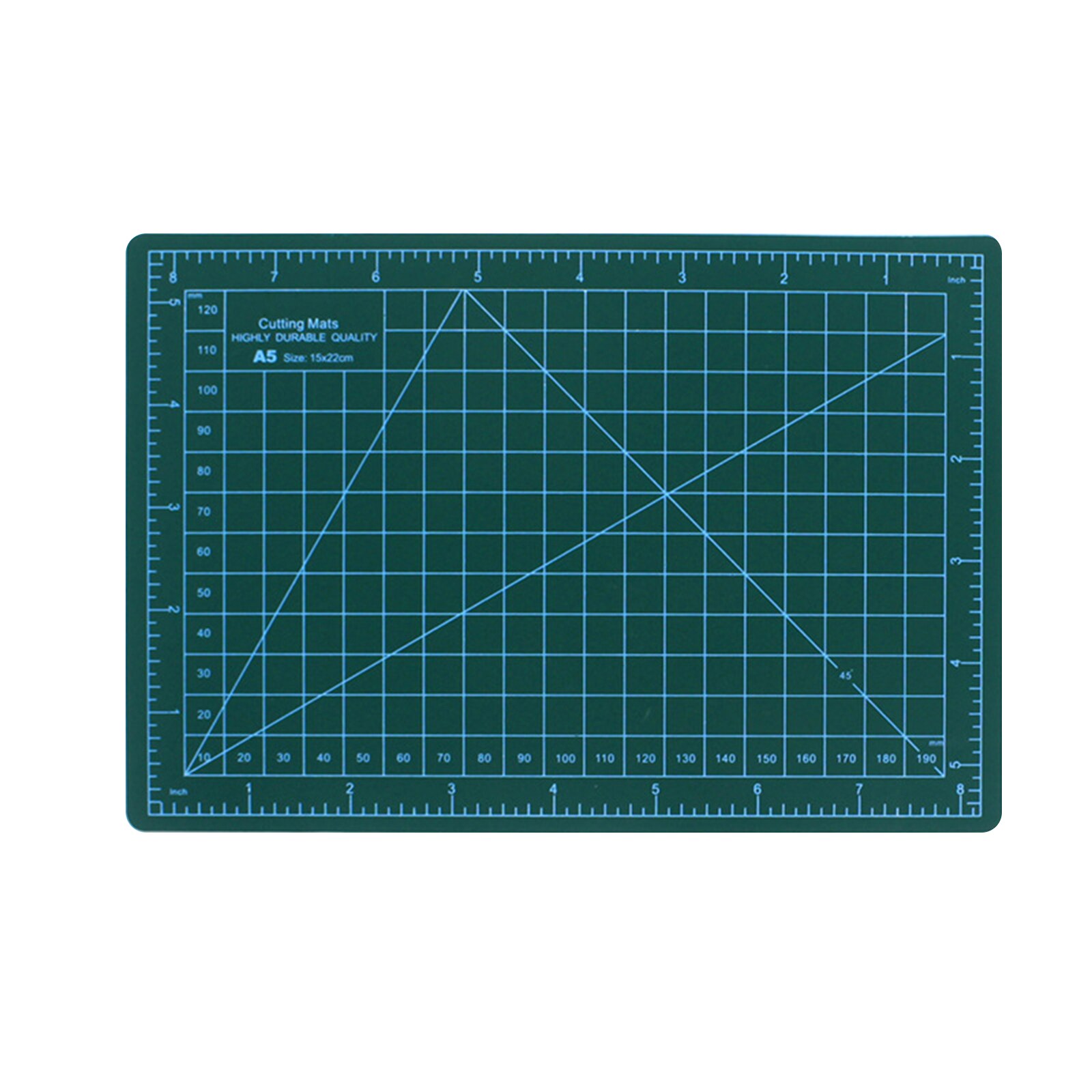 Cutting Mat Board Engraving Hard Pad Handwriting Plank PVC Durable Test Paper Double Sided Multipurpose Self Healing Builders: Green A5