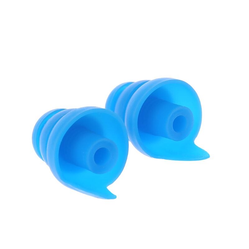 1 Pair Silicone Earplugs Noise Cancelling Ear Plugs Hearing Protection 5 colors J2HC