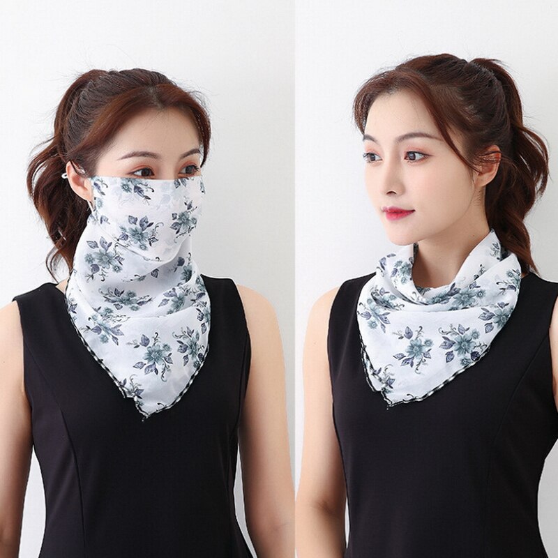 Multi Verwenden Bandana Sturmhaube Frauen Mädchen Chiffon Sommer Gesicht Mund Schild Hals Snood Schal Sonnenschutz Gesichtsmaske: A6