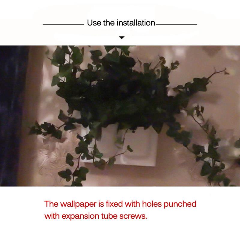 Vertical Wall Planter Wall-Mounted Flower Pot Hydroponics Wall-Mounted Plastic Home Wall-Mounted Potted Plant Bonsai Mini Garden