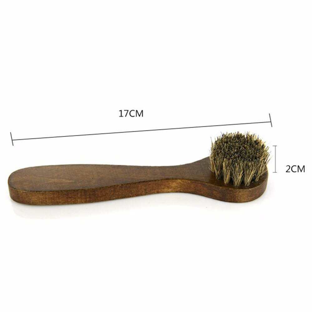 1Pcs Wooden Long Handle Shoe Brushes For Boot Polish Applicator Polish Dauber Shoe Cleaner