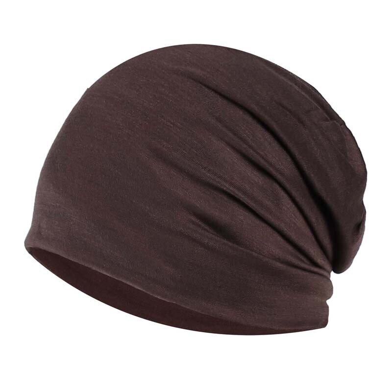 Modal Materiaal Beanie Dunne Katoenen Vrouwen Man Beanie Niet-allergische Hoed Lente Zomer Toevallige Schedel Cap Vrouwen Cap herfst: brown