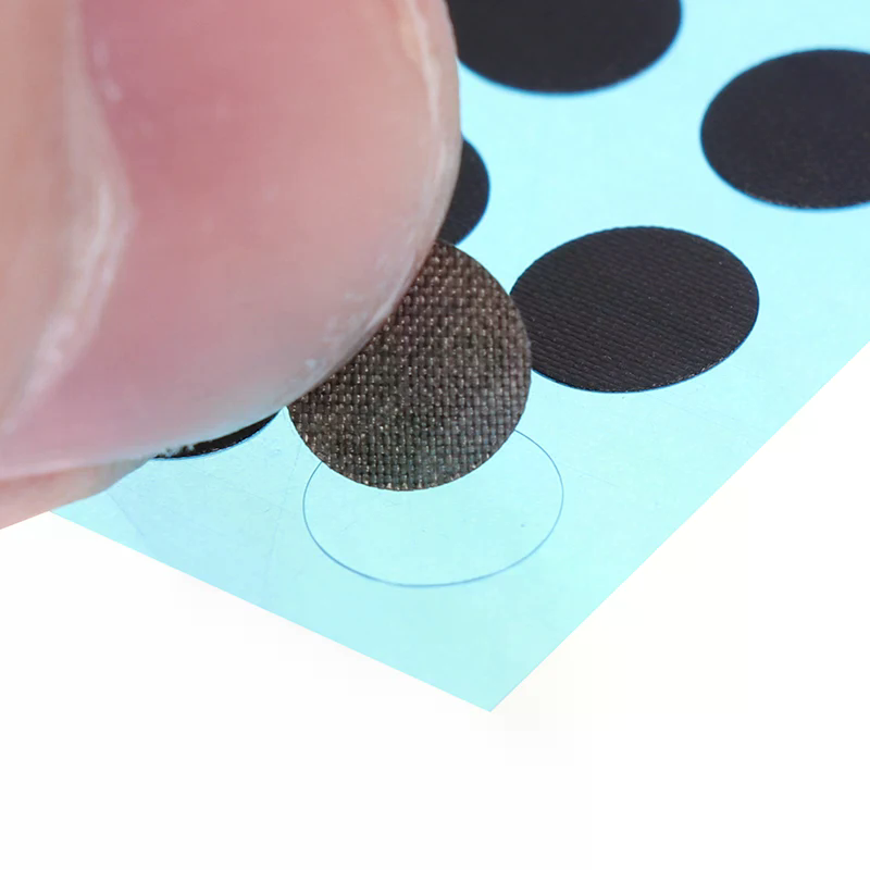 Diameter 3/4/5/6 mm 4 storlekar svarta ledande gummikuddar knappsats reparationssats för ir-fjärrkontroll ledande gummiknappar
