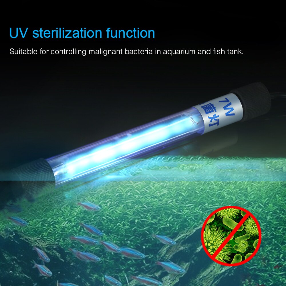 AC220-240V Aquarium UVC Lamp Lights Sterilizer UV Lamp Aquarium Lighting Fish Tank Bactericide UV Disinfection Water