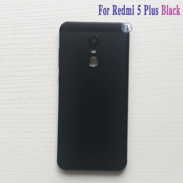 Back Cover Voor Xiaomi Redmi 5 / Redmi 5 Plus Behuizing Batterij Cover Deur Achter Cover Chassis Frame: Redmi 5Plus Black