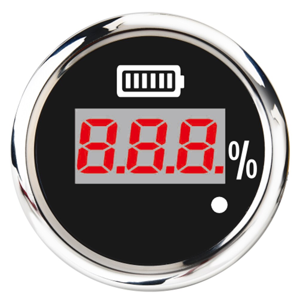 52mm ampèremeter, waterdichte digitale ampèremeter voor auto, boot, motor, motorfiets, ampèremeter, 316 roestvrijstalen ampèremeters: Bs