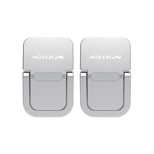 NILLKIN 1 Pair Laptop Stand For MacBook Laptop 11.6-17inch Mini Portable Cooling Pad Non-slip Silicone Bolster Portable Stand: SILVER