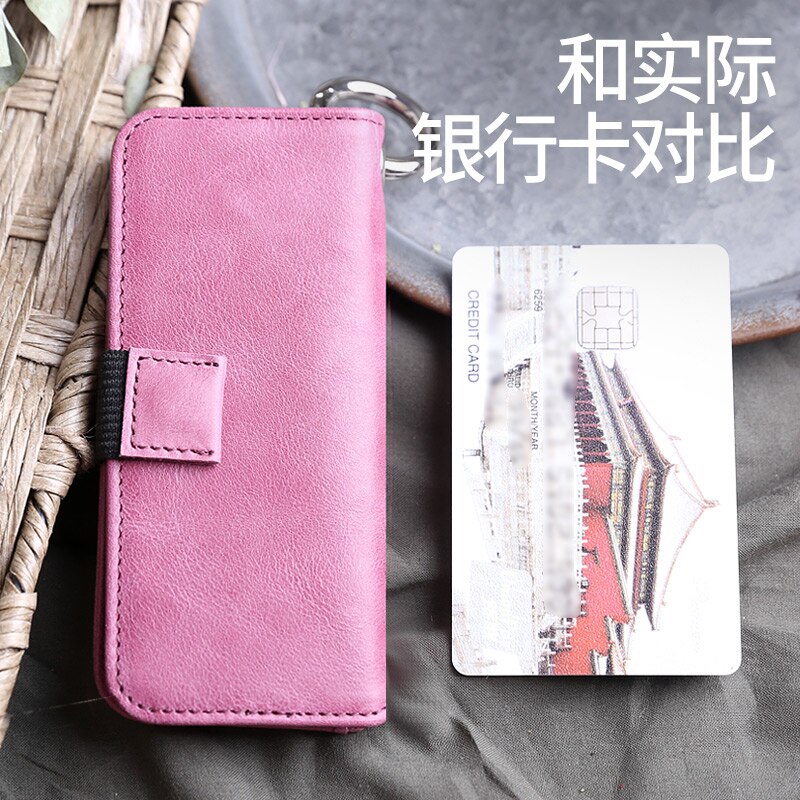 Women's leather key chain, individual , simple mini head leather, Korean lovely home key bag