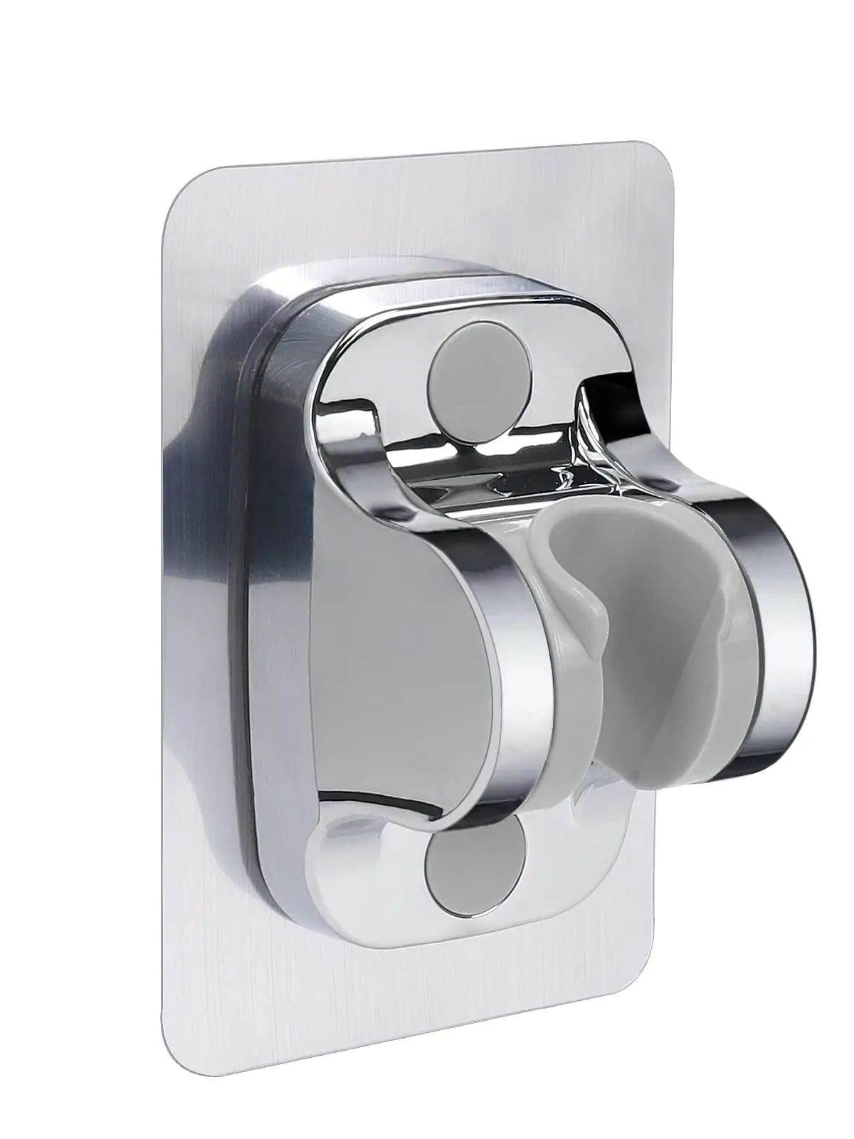 Manguera de cabezal de ducha Extra larga de 59 ", manguera de ducha de mano Flexible de acero inoxidable Simple con ángulo, manguera rociadora de ducha sin enredos: Gris claro