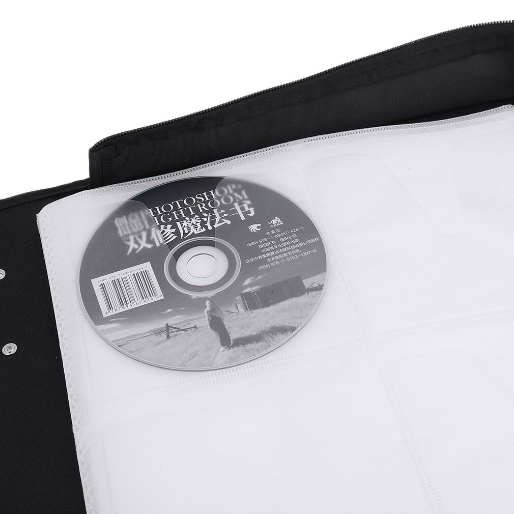 PU cuir 400 pièces disque CD DVD support de stockage étui de transport sac organisateur Solution classeur livre manches sac de transport directe