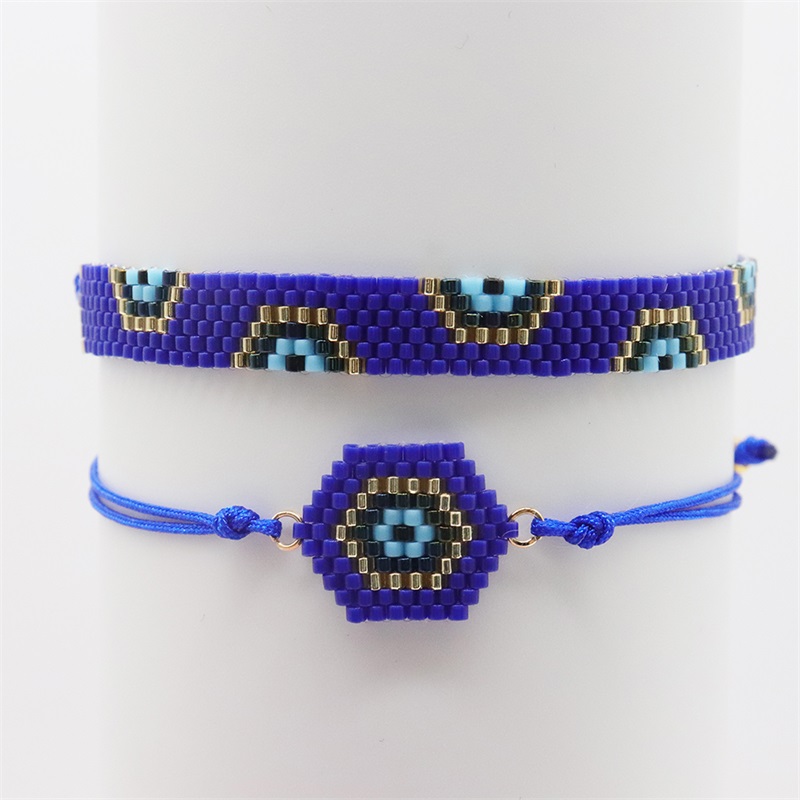 Bluestar Turkse Evil Eye Armband Set Mode Bohemen Eye Sieraden Miyuki Pulseras Mujer Moda Kwastje Armband Voor Vrouwen: Default Title