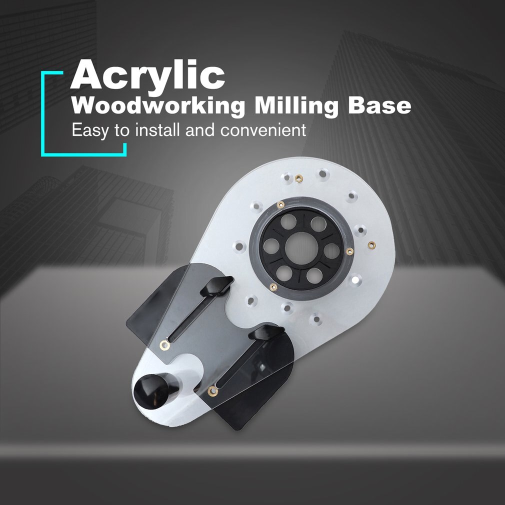 Universele Houtbewerking Frezen Basis Elektrische Graveren Trimmen Machine Flip Boord Bodemplaat Steken Trimmen Gat Locator
