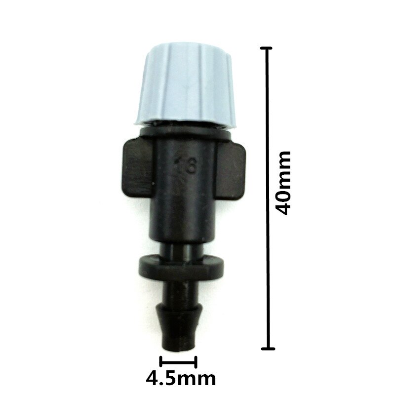 100 Stck Grau Düse Beschlagen Sprinkler Mikro 1/4 "mit Widerhaken Garten Rasen Bewässerung Einzigen Widerhaken Mit 4/7mm schlauch