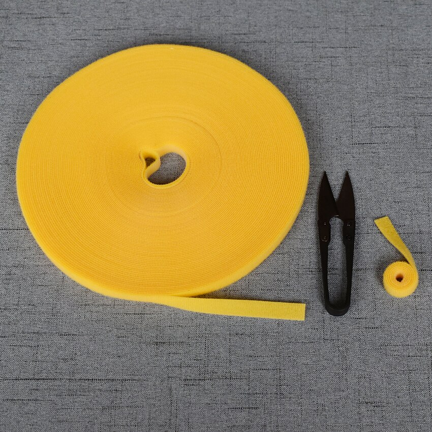 Wide1cm Lengte 5M Magic Tape Klittenband Dubbelzijdig Fastener Bonding Zonder Lijm Voor Vlinderdas Riem Desktop accessoire
