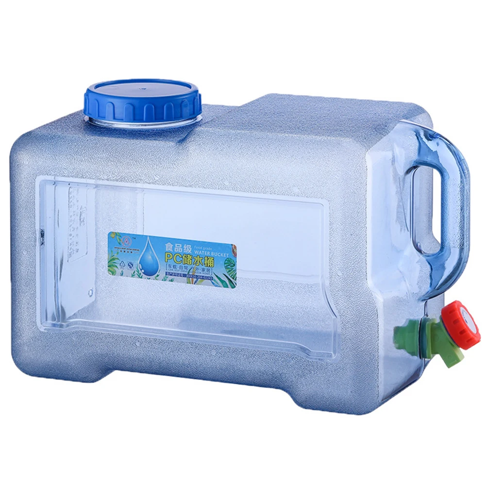 15-28L Drinking Water Bucket Driving Pure Water Tank Water Storage Carrier with Faucet for Outdoor Camping Cooking Picnic Hiking: Dull