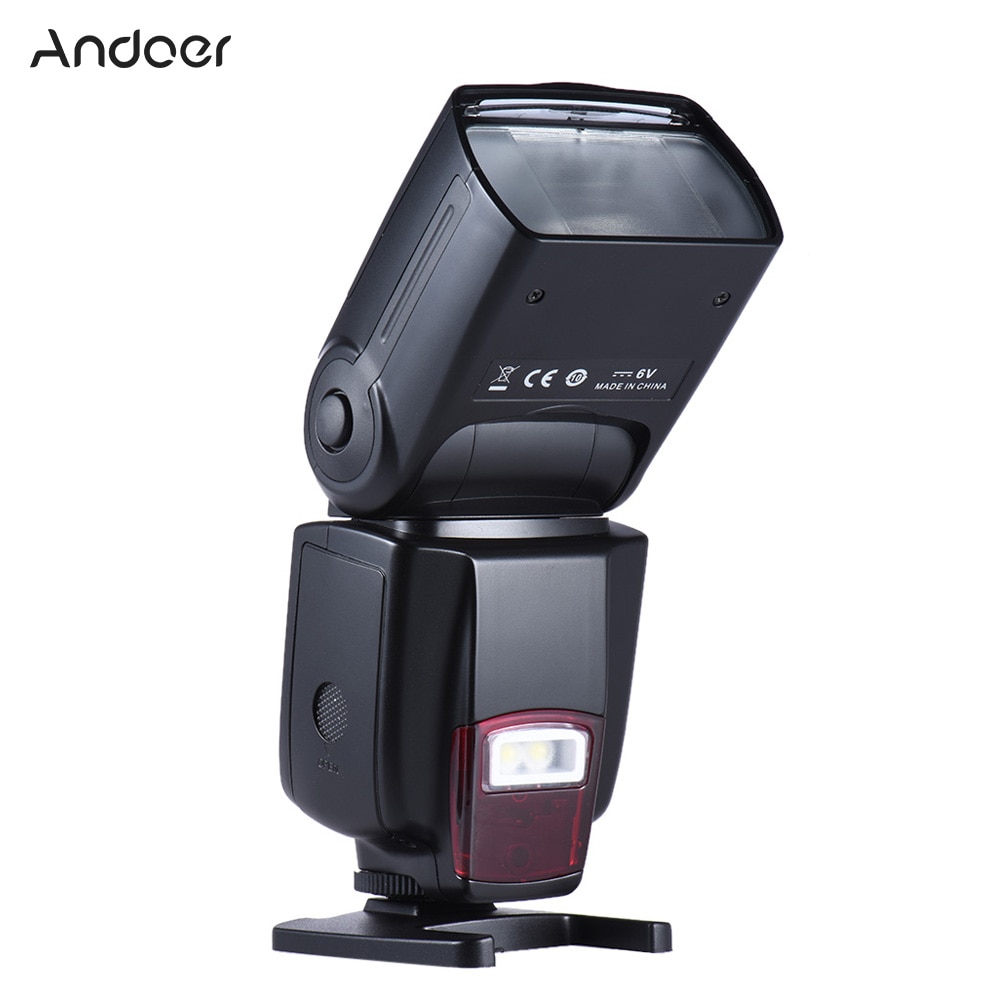 Andoer AD-560 II Camera Flash Speedlite Met Verstelbare LED Licht Invullen Universele Flitser voor Canon Nikon Olympus Pentax camera's