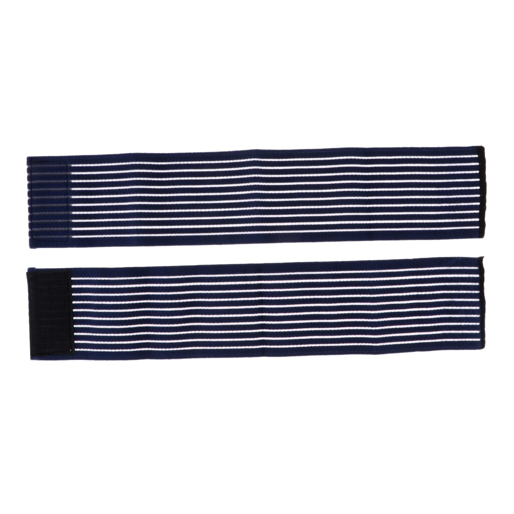 40cm førsteklasses gymnastikhåndarmbånd til håndledsbøjle kompressionsvikle støttestrop bandagebeskytter nylon: Blå
